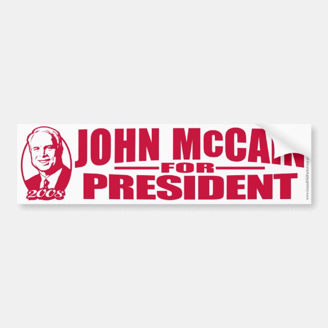 Red States McCain Bumper Sticker (Front)