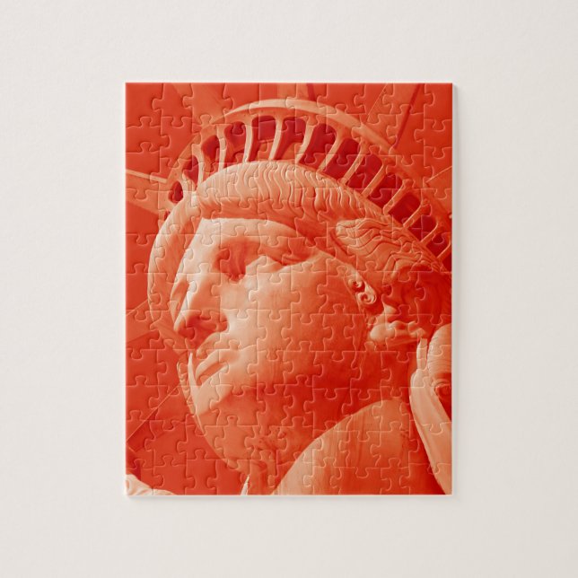 Red Statue of Liberty Jigsaw Puzzle (Vertical)