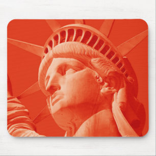 Red Statue of Liberty Mouse Mat