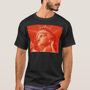 Red Statue of Liberty T-Shirt