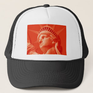 Red Statue of Liberty Trucker Hat