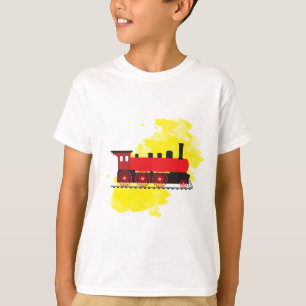 Red Steam Engine  T-Shirt