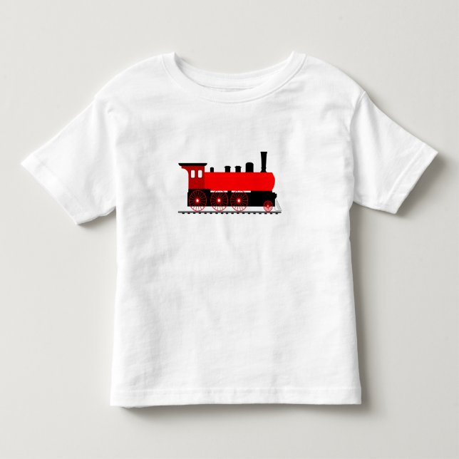 Red Steam Engine Toddler T-Shirt (Front)
