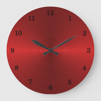 Red Stell Wall Clock