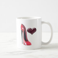 Red Stiletto Shoe and Heart