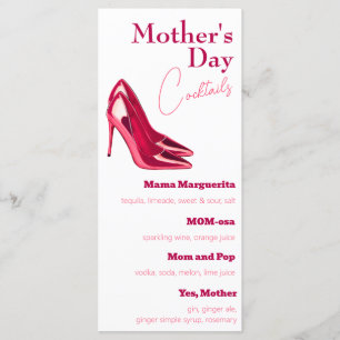 Red Stilettos Mother's Day Cocktails Menu