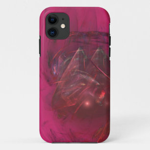 red stone crystal abstract art case
