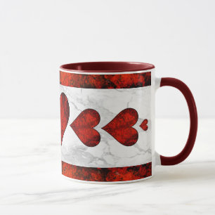 Red Stone Hearts Mug