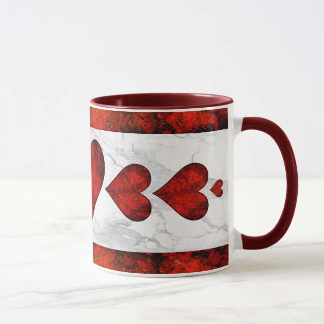 Red Stone Hearts Mug (Right)