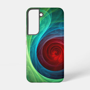 Red Storm Floral Modern Abstract Art Color Pattern Samsung Galaxy Case