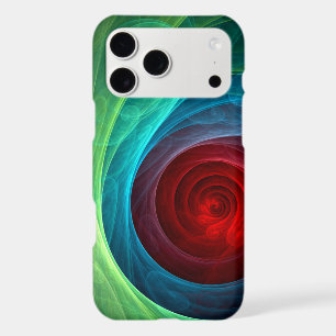 Red Storm Floral Modern Abstract Art Colour Patter
