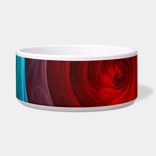 Red Storm Floral Modern Abstract Art Colour Patter (Front)