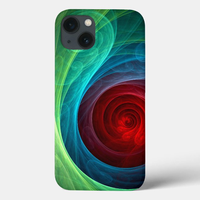 Red Storm Floral Modern Abstract Art Colour Patter Case-Mate iPhone Case (Back)
