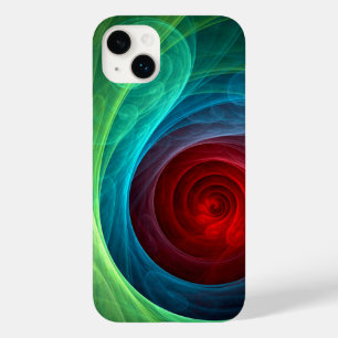 Red Storm Floral Modern Abstract Art Colour Patter Case-Mate iPhone 14 Plus Case