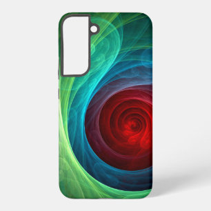 Red Storm Floral Modern Abstract Art Colour Patter Samsung Galaxy Case