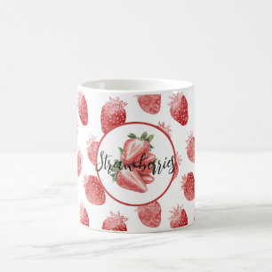 Red Strawberries Fruit   Coffee Mug
