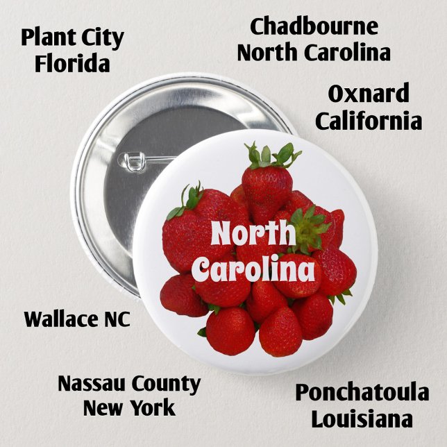 Red Strawberries Strawberry Festivals Photographic 6 Cm Round Badge (Creator Uploaded)
