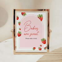 Red Strawberry Baby Shower Babies are Sweet