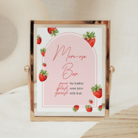 Red Strawberry Baby Shower Mum Osa Bar