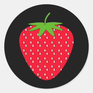 Red Strawberry. Classic Round Sticker