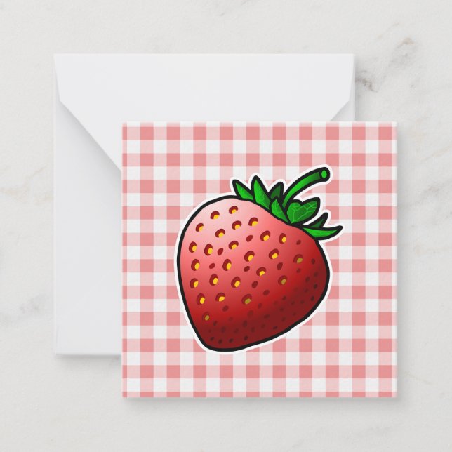 Red Strawberry Mothers Day Card (Front)