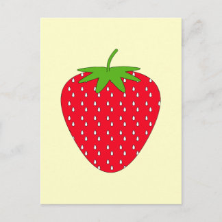 Red Strawberry. Postcard