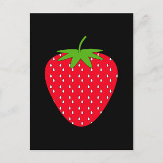 Red Strawberry. Postcard