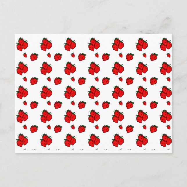 Red Strawberry Recipe Cards (Front)