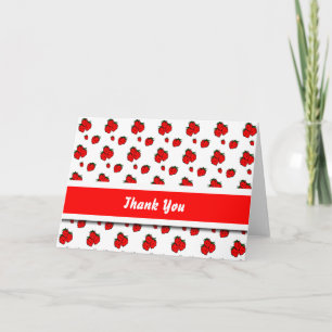 Red Strawberry Thank You Card