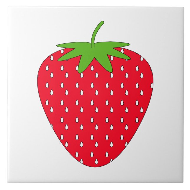 Red Strawberry. Tile (Front)