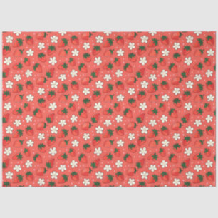 Red Strawberry  Tissue Paper