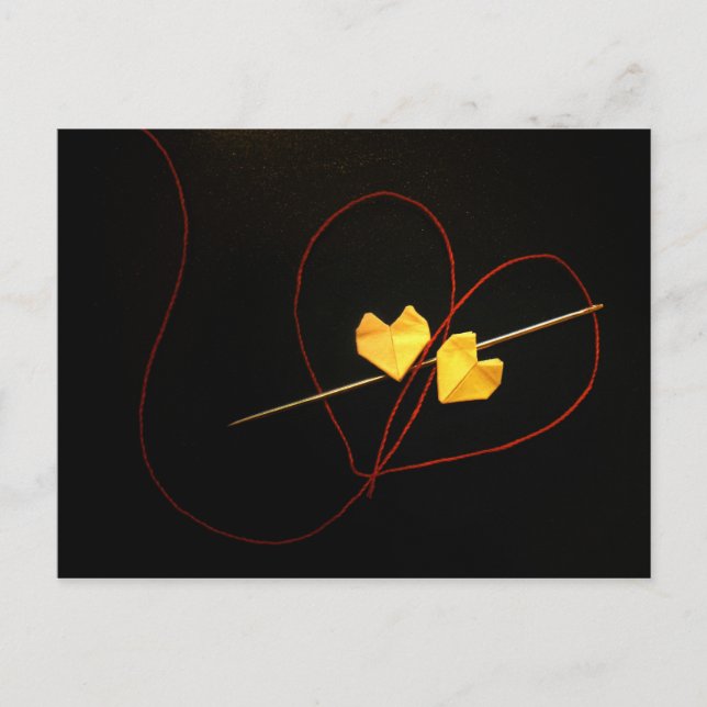 Red String of Fate Postcard (Front)