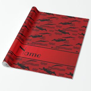 red stripe black stripe.png wrapping paper