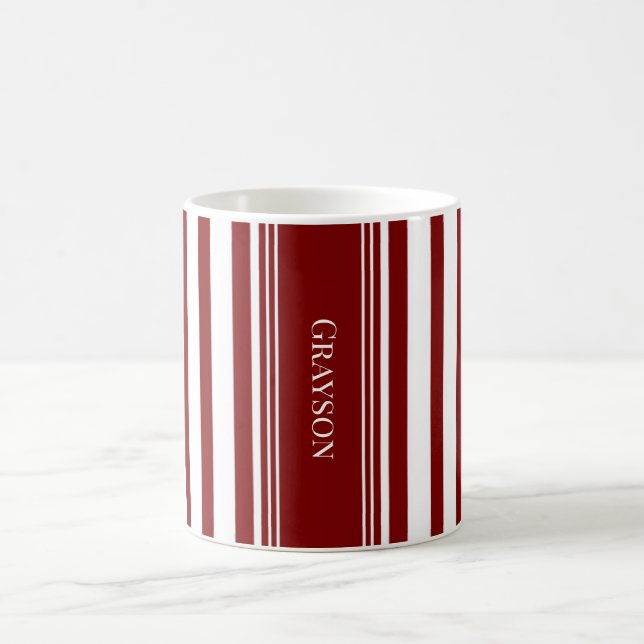 Red Stripe Coffee Mug (Center)