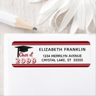 Red Striped Class of 20XX   Editable Colour