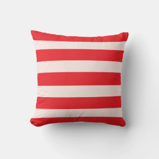 Red Striped  Cushion