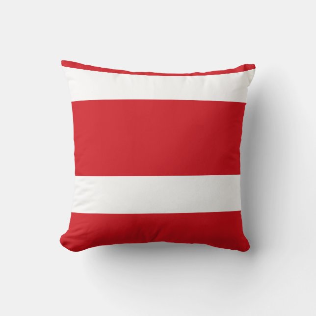 Red striped cushion (Front)