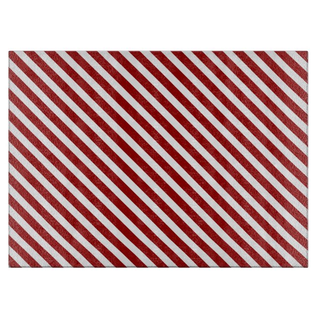 Red Striped Cutting Board (Front)