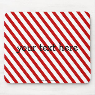 Red Striped Mouse Mat