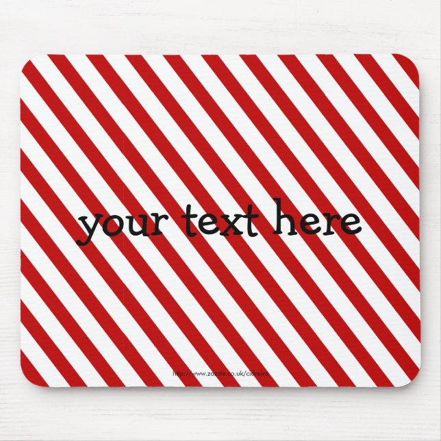 Red Striped Mouse Mat (Front)