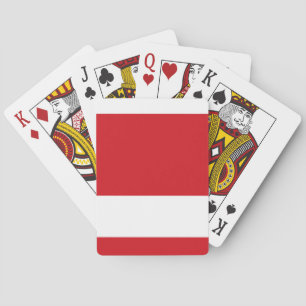 Red striped playing cards