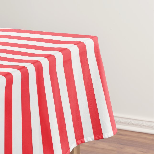 Red Striped Tablecloth (In Situ)