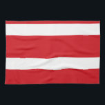 Red striped tea towel<br><div class="desc">Red stripes christmas themed pattern.</div>