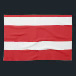 Red striped tea towel<br><div class="desc">Red stripes christmas themed pattern.</div>