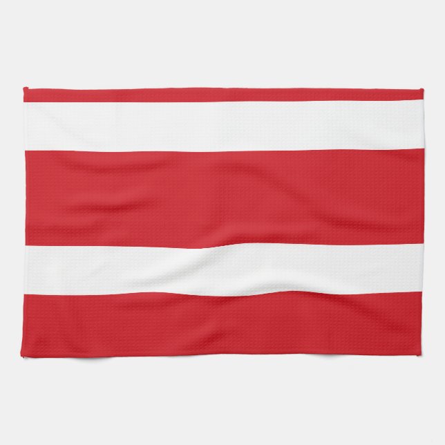 Red striped tea towel (Horizontal)