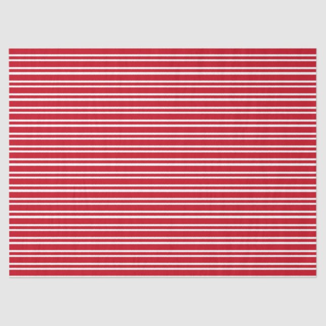 Red Striped Tissue Paper (Front)