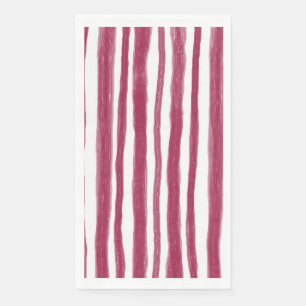 Red Stripes Bordeaux Napkin