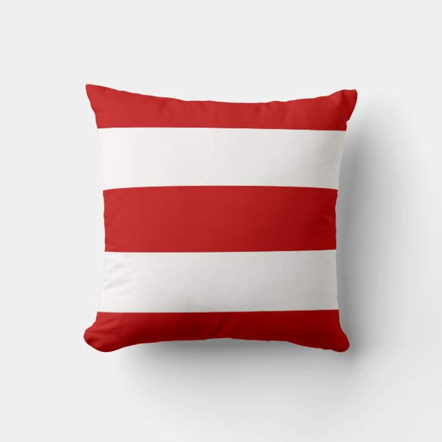 Red Stripes Cushion (Front)