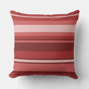 Red stripes cushion