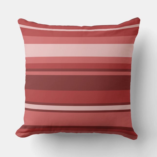 Red stripes cushion (Front)